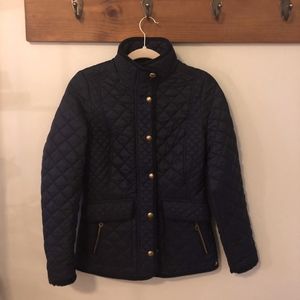 Navy Quilted Jacket